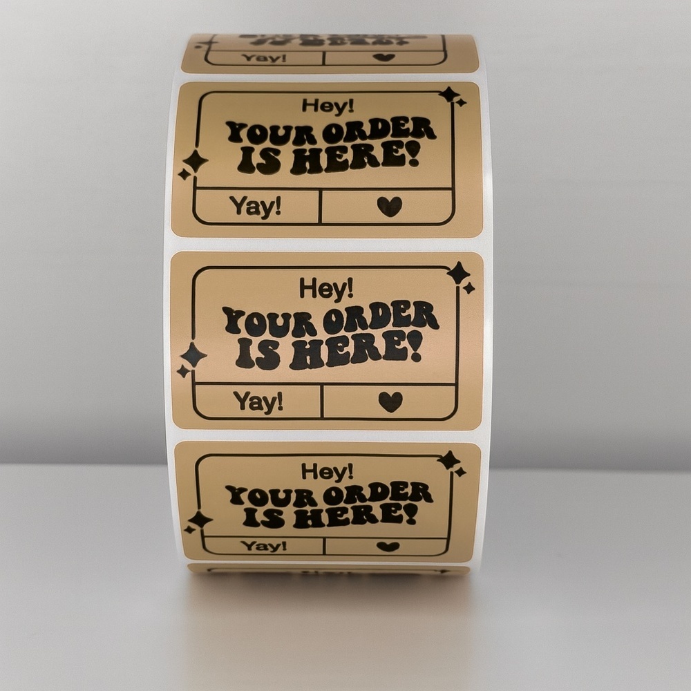 "Your Order Is Here!" Mailer Stickers | Shipping Essentials| THANK YOU STICKERS - Picture 11 of 11